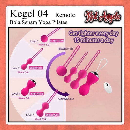 Pekalongan Red Angels Vibrator Kegel Set 4 Ball