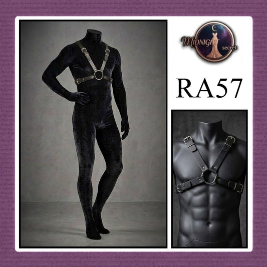 Pekalongan Midnight Body Sexy Harness RA57 - Lingerie Fashion Gothic Streetwear PU Leather