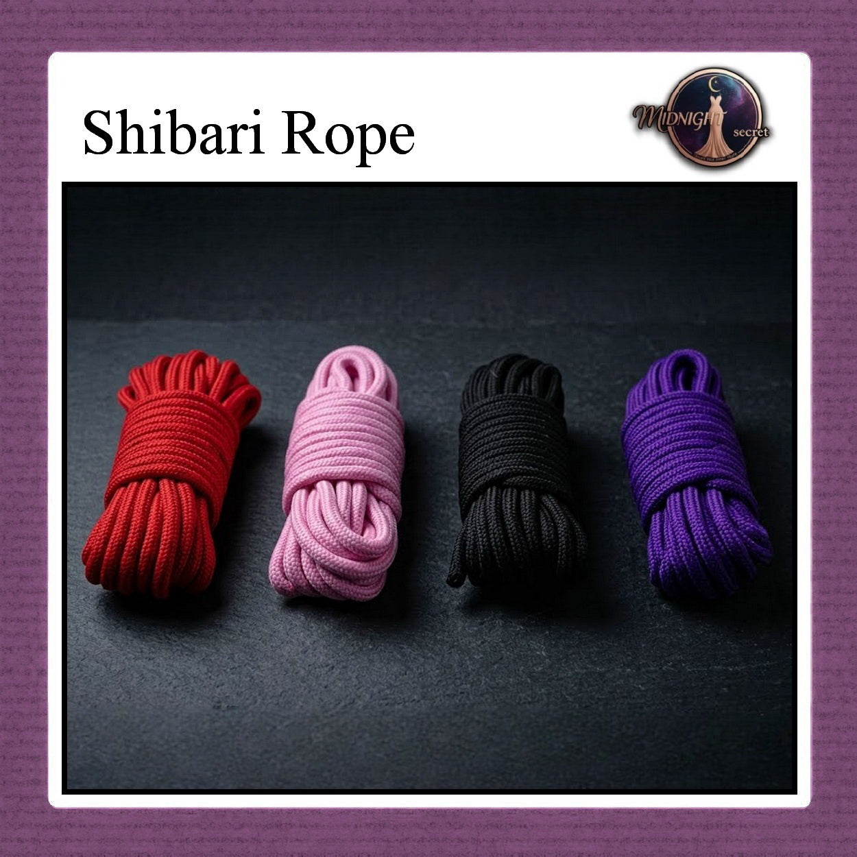 Pekalongan Midnight Shibari Rope - Tali 5 Meter - Lembut & Kuat - Aksesoris BDSM
