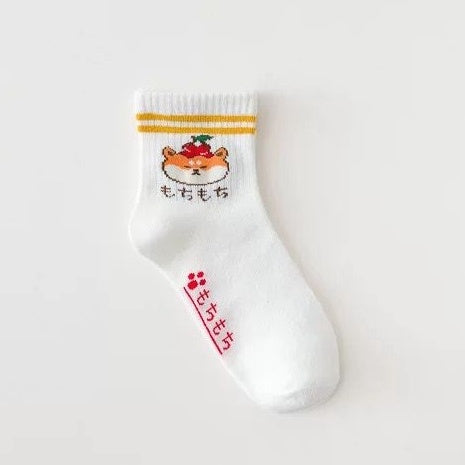 Pekanbaru Kaos Kaki Puppy Japanese Style Kaos Kaki Lucu Gemesh Kaos Kaki Putih Panjang Berkualitas Cute Puppy Women Socks Kaos Kaki Lembut Simple High Quality Colorful Sock Korean Style