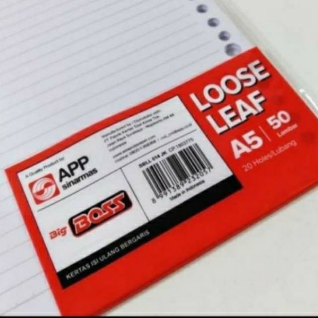 Pekanbaru Isi Binder Loose Leaf Bigboss
