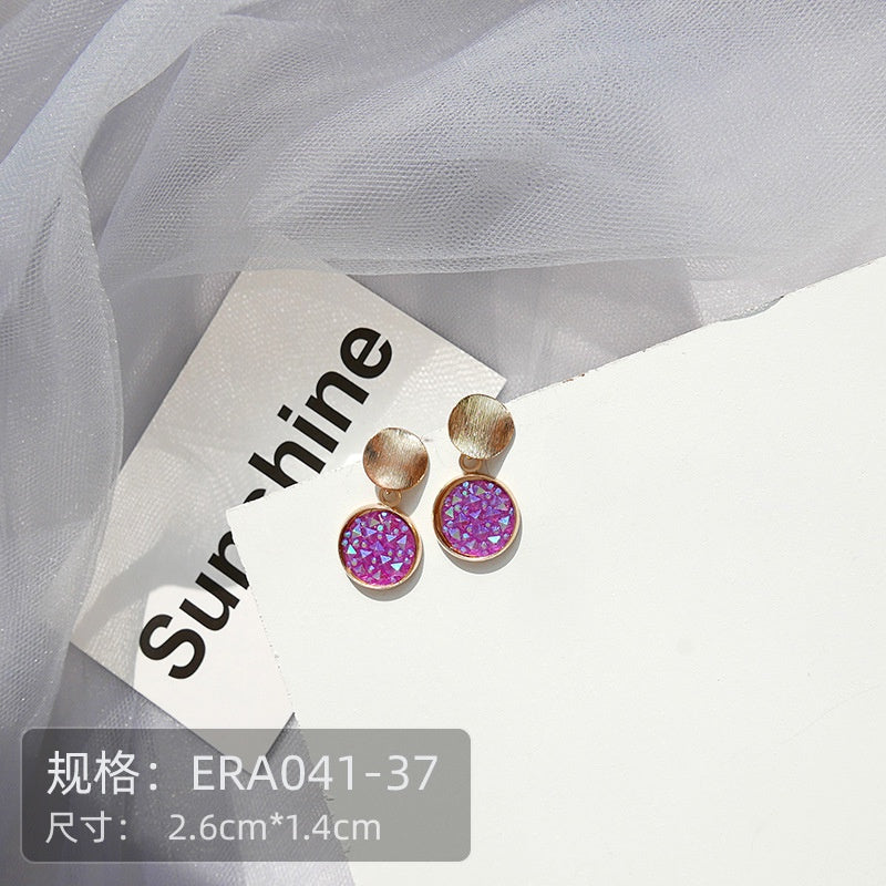 Pekanbaru Anting Wanita Emerald Gold Silver Bling Bling Simple Elegan Woman Emerald Earrings Anting Berkualitas Anting Drop Anting Hook Korean Style