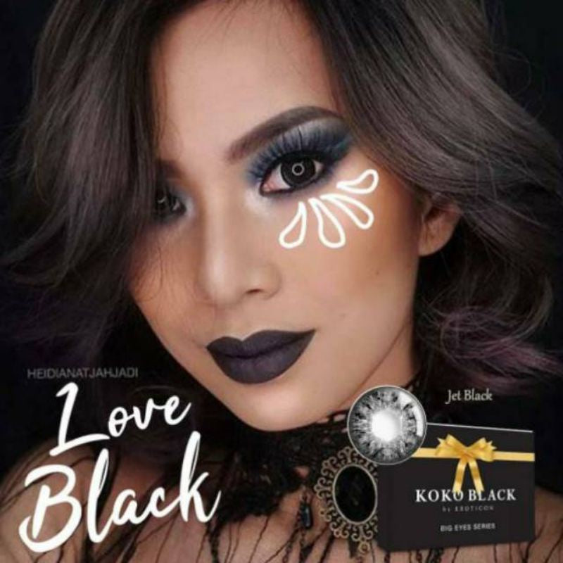 Pekanbaru Softlens X2 Koko Black 14.5Mm Normal Minus/Softlens Minus/Softlens Normal /Kacamata/Kontaklensa
