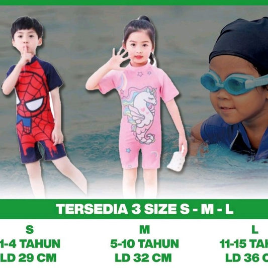 Pekanbaru Baju Renang Anak Karakter /Baju Berenang Anak /Cloth Swimming