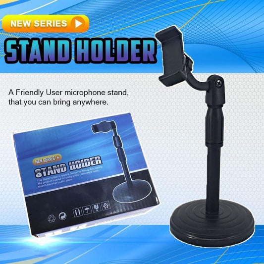 Pekanbaru Stand Hp Adjustable Universal / Holder Meja / Holder Stand Live  / Stand Hp Rotari 360