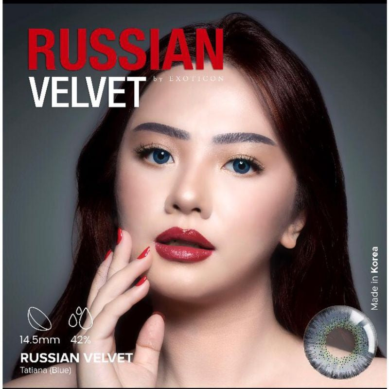 Pekanbaru Softlens Russian Velvet By X2 /Exoticon Softlens/Normal /Minus