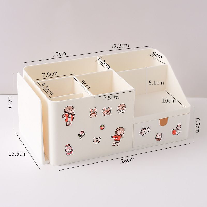Pekanbaru Tempat Pena With Additional Rak Buku Aesthetic Room Desk Organizer Dengan Laci 5 Sekat Tempat Penyimpanan Pena Buku Stationary Kit Lengkap Adjustable