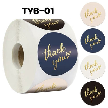 Pekanbaru Sticker / Stiker Hampers Bulat Thank You Per Pack