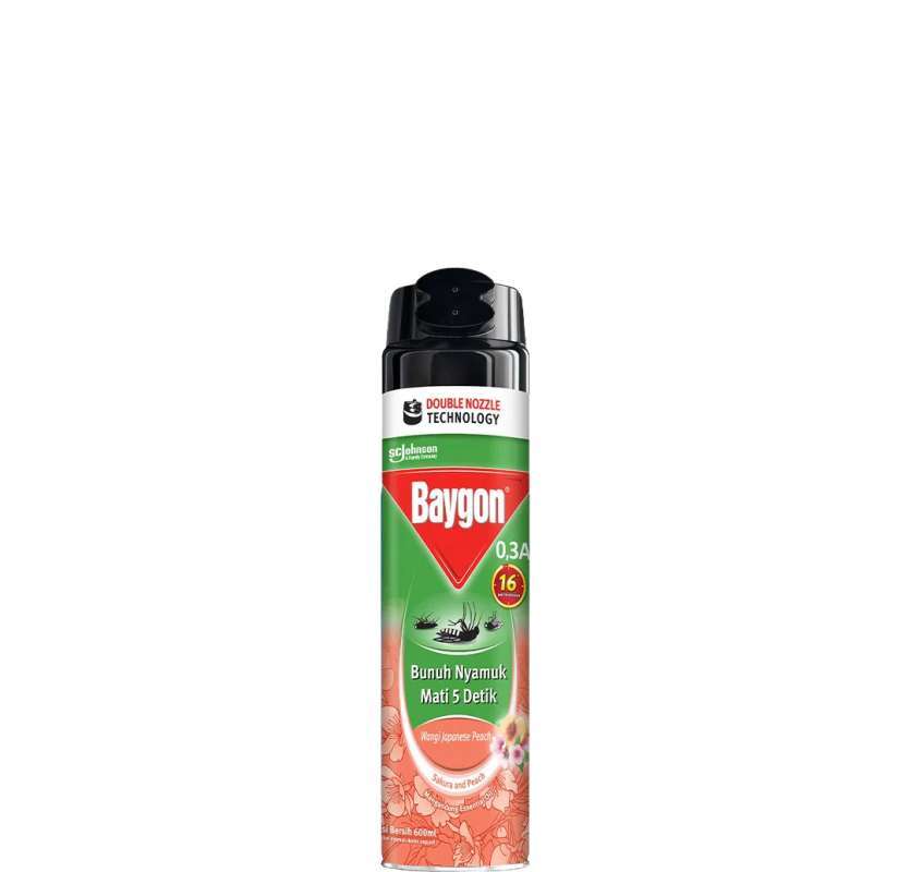 Pekanbaru BAYGON AEROSOL JAPANESE PEACH 600ML CAN