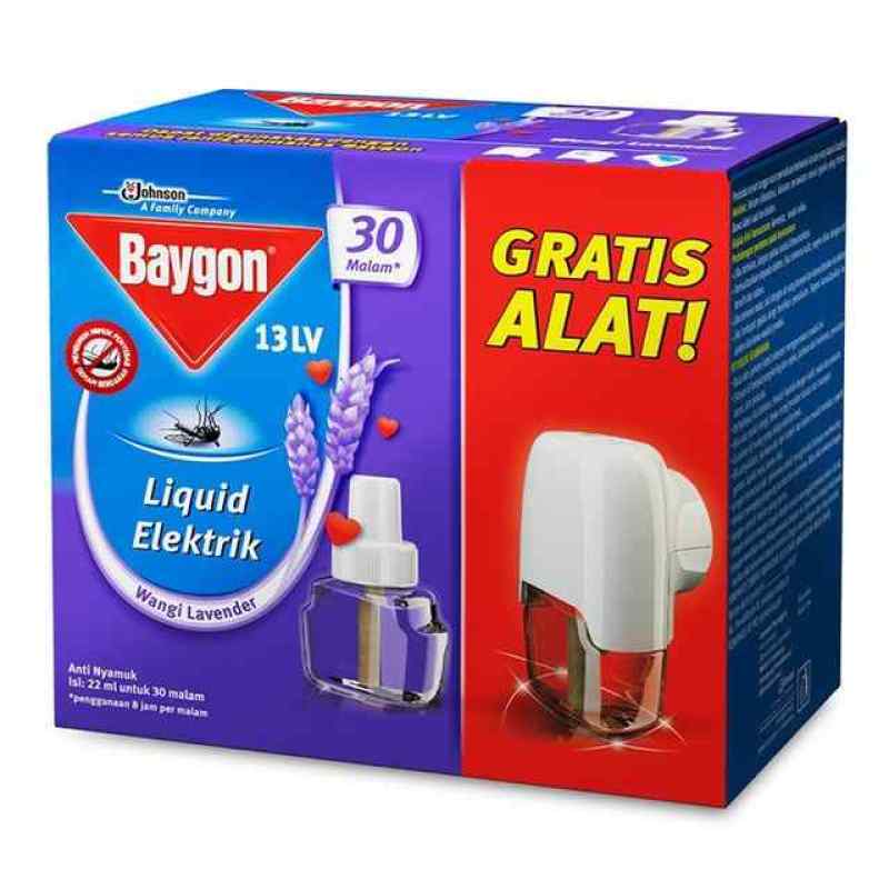 Pekanbaru BAYGON LIQ ELEC STARTER LAVENDER +22ML REFILL