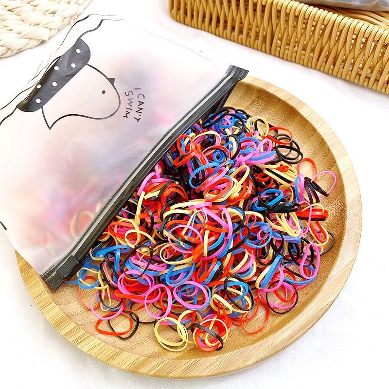 Pekanbaru Free Pouch - 1000Pcs S Ikat Rambut Karet Jepang Anak / Ikat Rambut