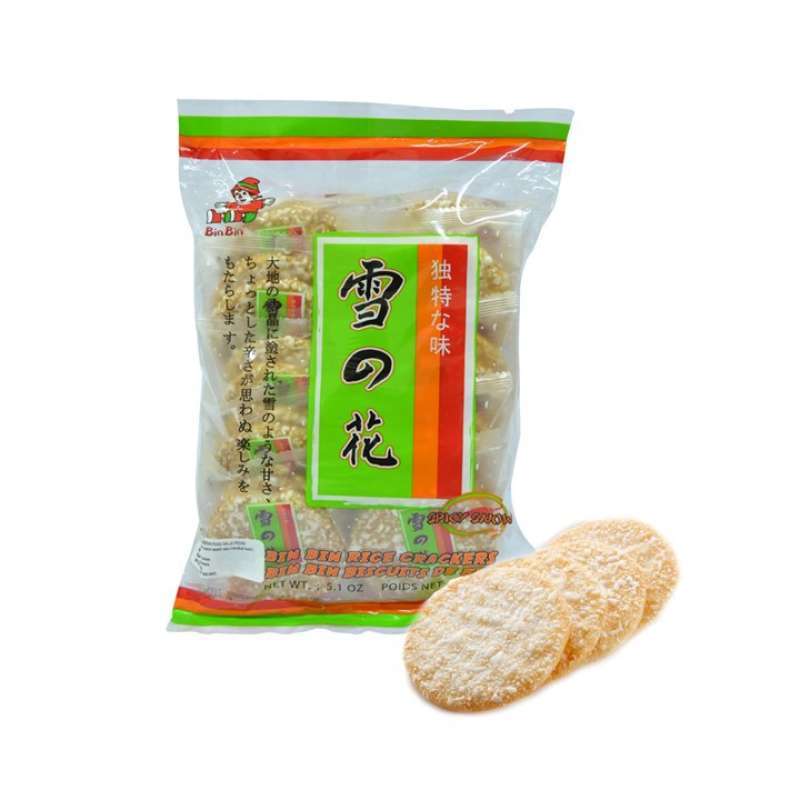 Pekanbaru Bin Bin Rice Crackers Spicy Snow 145Gr