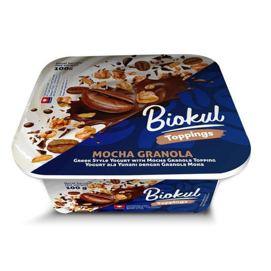 Pekanbaru Biokul Yogurt Greek Topping Mocha Granola 100G