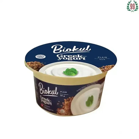 Pekanbaru Biokul Yogurt Greek Plain 80Gr