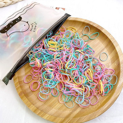 Pekanbaru Free Pouch - 1000Pcs S Ikat Rambut Karet Jepang Anak / Ikat Rambut