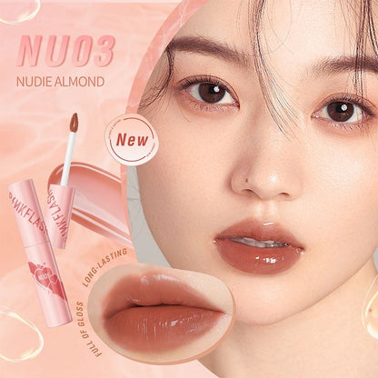 Pekanbaru Pinkflash Watery Glam Lipgloss Super Glossy Shiny Lip Tint High Quality