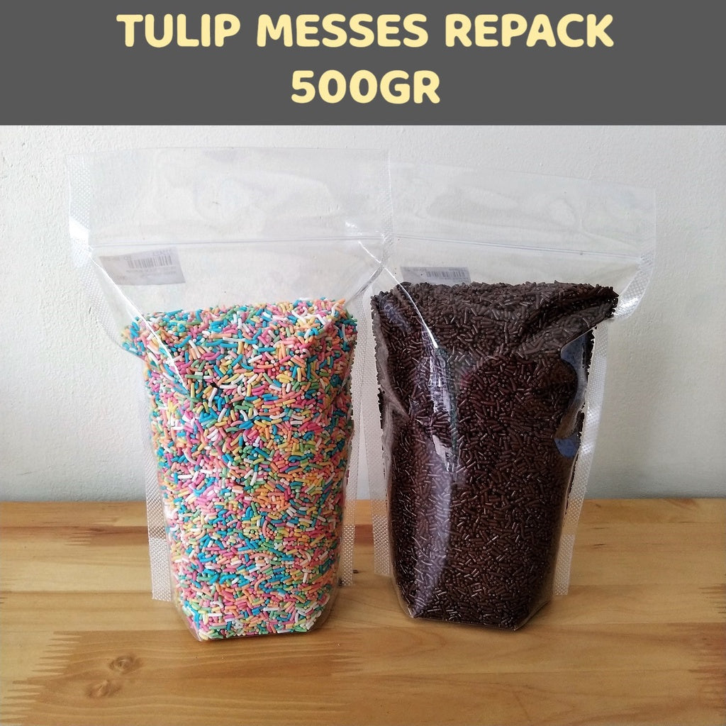 Pekanbaru Tulip Messes / Meises Coklat Warna Repack 500Gr