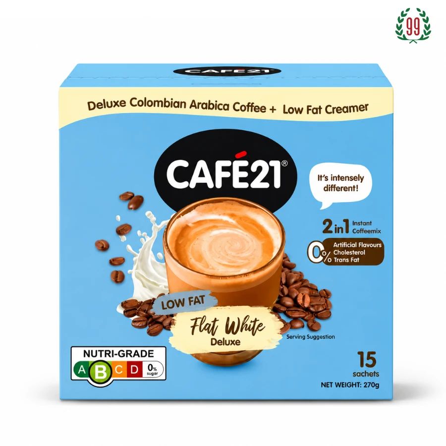 Pekanbaru Café 21 Flat White Dlx Low Fat 15S 270G
