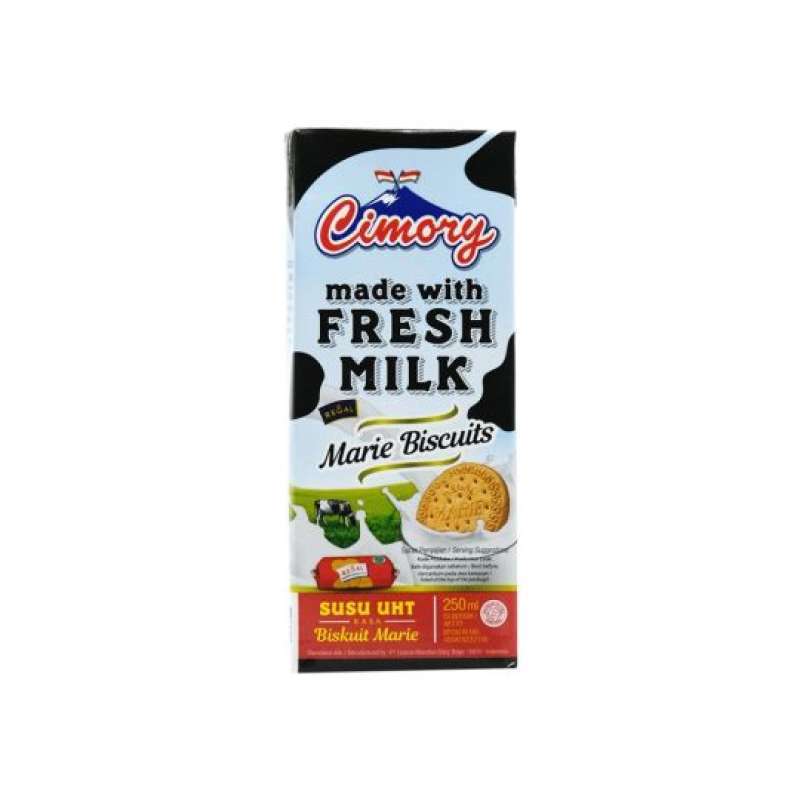 Pekanbaru Cimory Uht Milk Marie Biscuits 250Ml