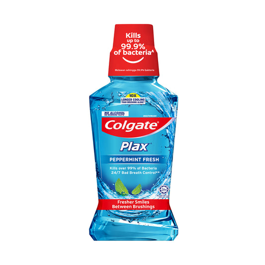 Pekanbaru Colgate Mouthwash Plax Blue P/Mint 250M