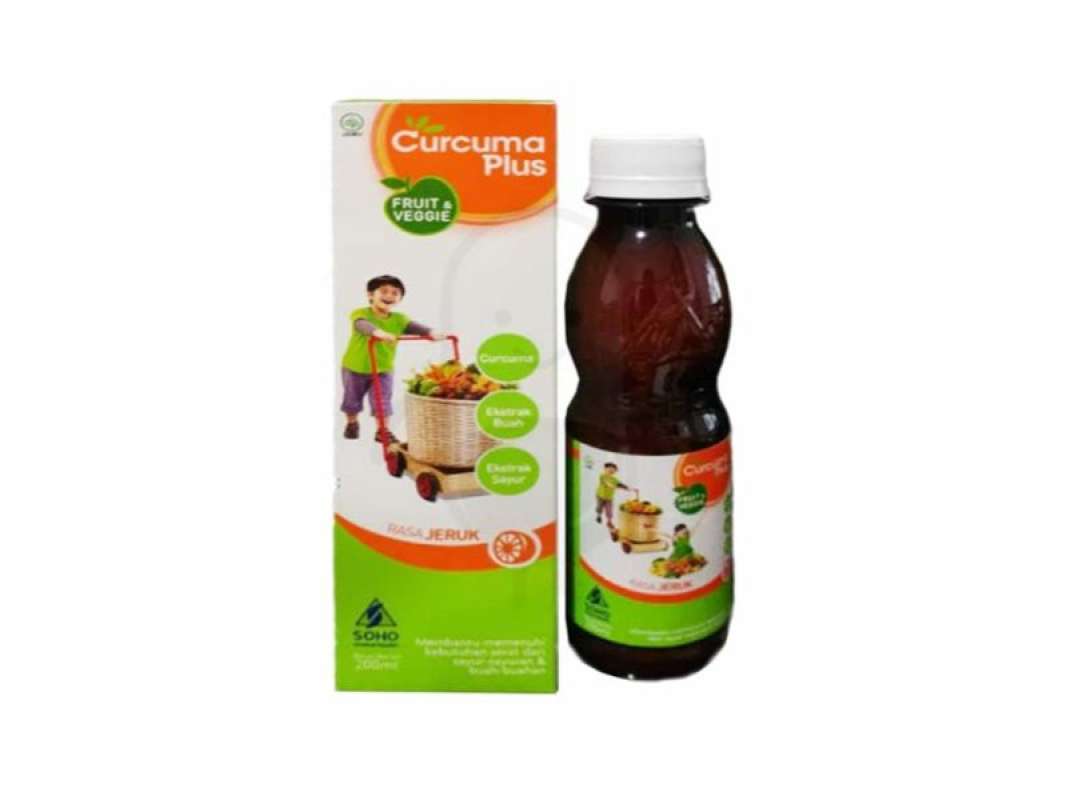 Pekanbaru Curcuma Plus Fruitveggie Jeruk 200Ml