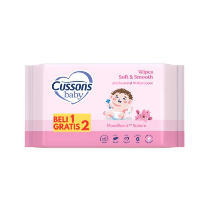 Pekanbaru Cussons Baby Wipe 45'S Soft&Smoth Rl