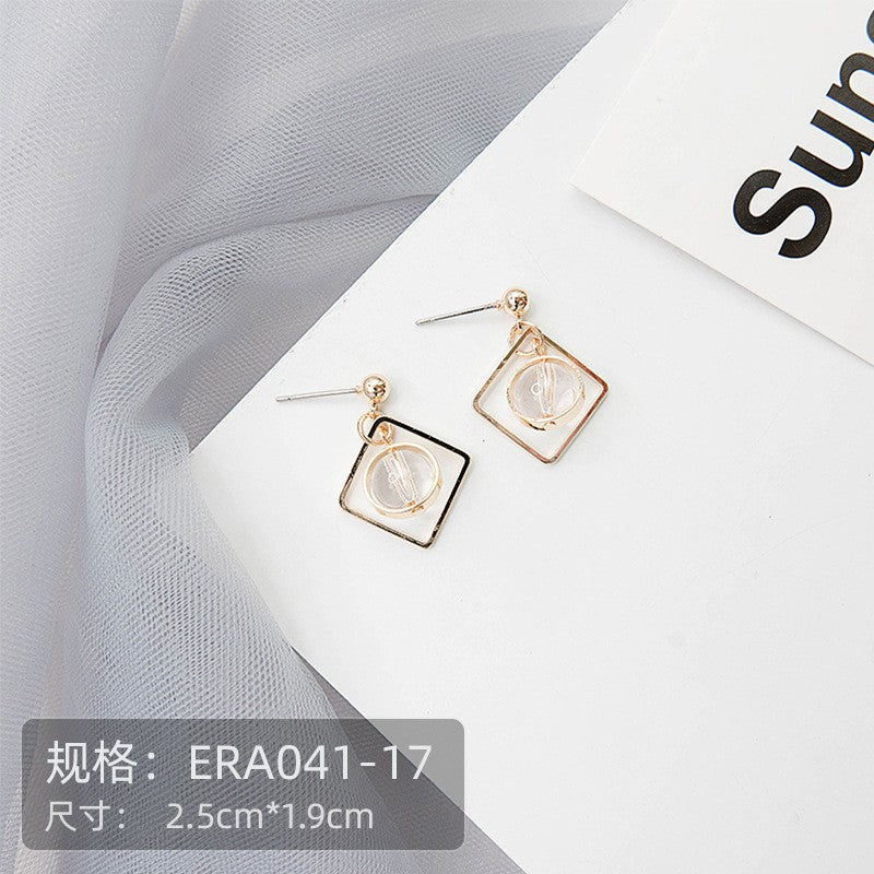 Pekanbaru Anting Wanita Korea Bling Emas Putih Besar Bulat Korea Simple Elegan Anting Berkualitas Anting Besar Korean Style Anting Hook Anting Hoop