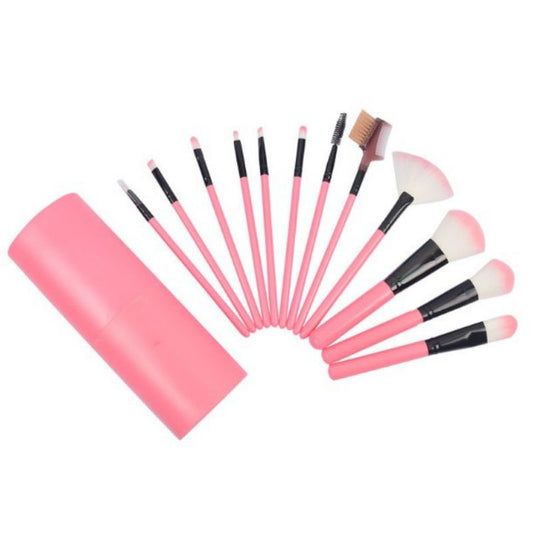 Pekanbaru (Isi 12Pcs) Kuas Make Up Tabung 12Pcs Make Up Brush 12 Set In 1 Tube Import Murah