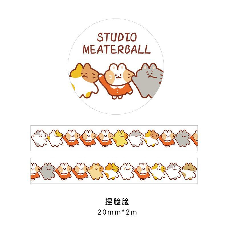 Pekanbaru Stiker Roll Motif Cartoon Unik Lucu Roll Tape Scrapbook DIY Stationary Sticker Kit Book Journal Decoration Selotip Washi Tape Kartun Jepang Dekorasi DIY