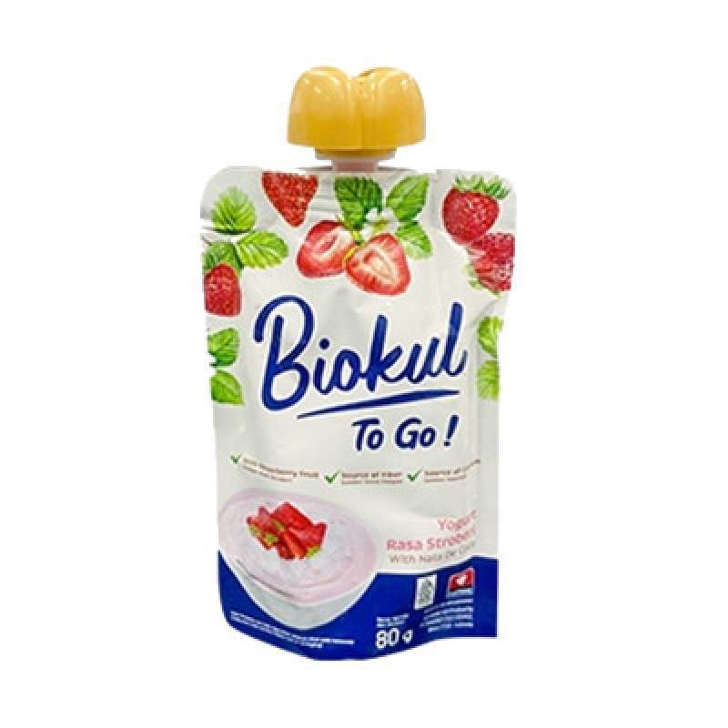 Pekanbaru Biokul Yoghurt To Go Strawberry 80Gr