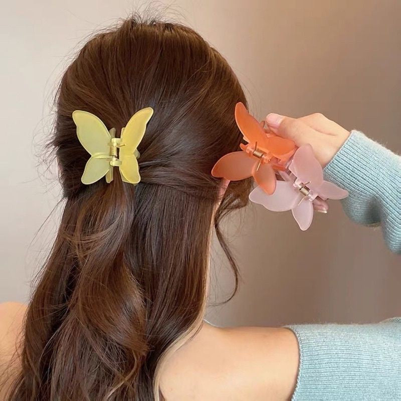 Pekanbaru Jedai Rambut Motif Kupu Kupu Warna / Jepitan Rambut Butterfly