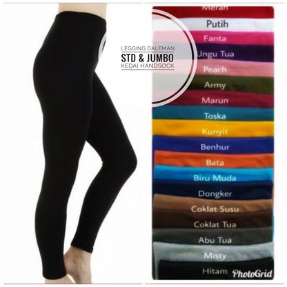 Pekanbaru Legging Panjang Daleman Wanita Std & Jumbo /Legging Standar/Legging Jumbo/Lejing/Celana Legging/Celana Lejing/Celana Olah Raga/Celana/Manset/Legging Spandex