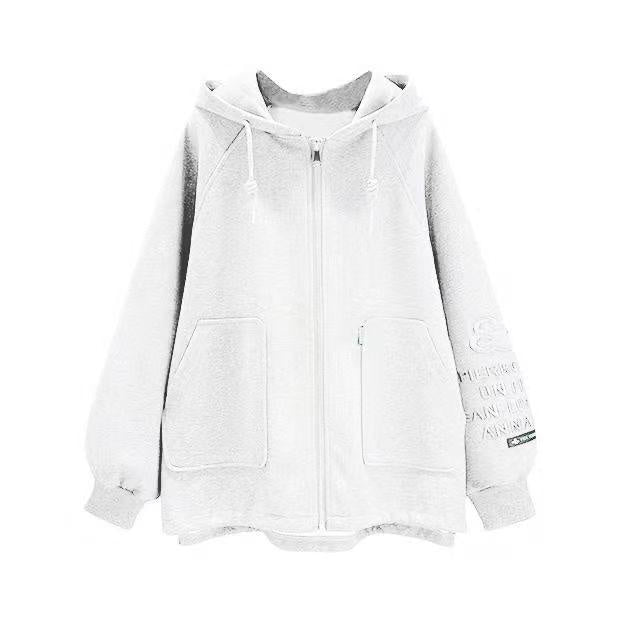 Pekanbaru Jaket Mickey Mouse Zipper Oversize Hoodie Resleting Hitam Putih Abu-Abu Telinga Bulat Lucu Unik Berkualitas Hoodie Jacket Living For Yourself Bordir Topi Telinga Tikus Lucu Unisex Korean Style