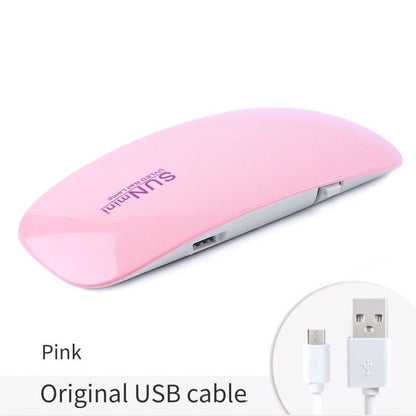 Pekanbaru Lampu Led Uv Mini 6W Portabel Nail Dryer Untuk Pengering Kutek Gel