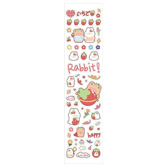 Pekanbaru Stiker 2d Tumblr Aesthetic Kelinci Sticker PVC Korean Rabbit Cute Girl Love Bear Stiker Lucu Dekorasi Gelas Diary DIY Ins Stationary Kit B