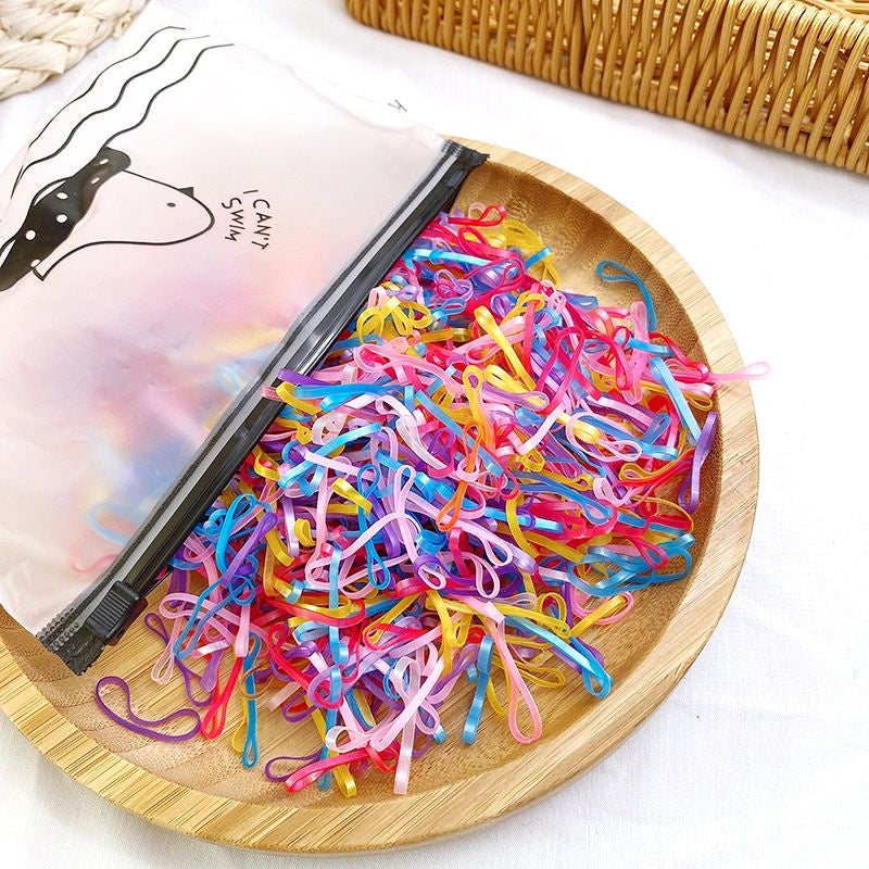 Pekanbaru Free Pouch - 1000Pcs S Ikat Rambut Karet Jepang Anak / Ikat Rambut