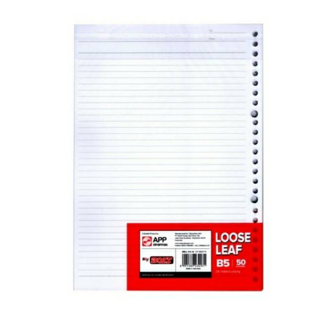 Pekanbaru Isi Binder Loose Leaf Bigboss