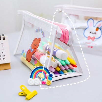 Pekanbaru Pouch Dompet Mika Make Up Kawai Pouch Resleting Tempat Alat Tulis Pouch