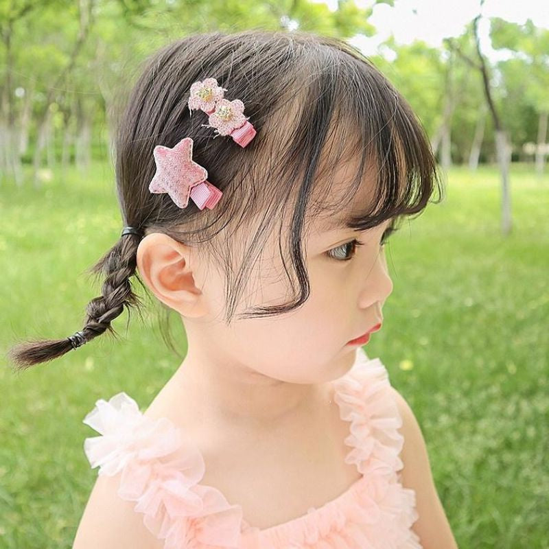 Pekanbaru 4 Pcs Set Jepit Rambut Korea Anak Korean Fashion Hair Clip Lucu