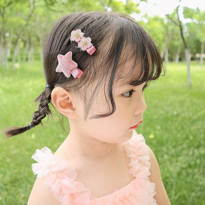 Pekanbaru 4 Pcs Set Jepit Rambut Korea Anak Korean Fashion Hair Clip Lucu