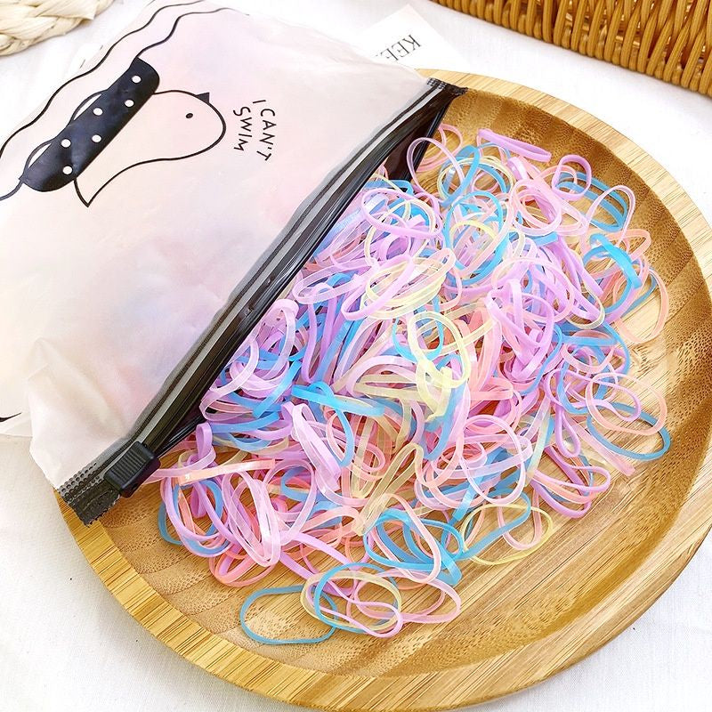 Pekanbaru Free Pouch - 1000Pcs S Ikat Rambut Karet Jepang Anak / Ikat Rambut