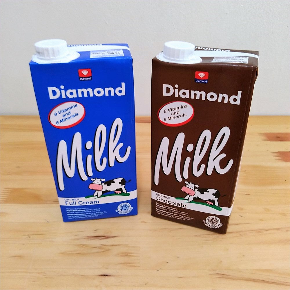 Pekanbaru Diamond Susu Uht Full Cream Ii Chocolate 1 L (Instan Only)