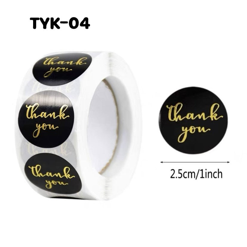 Pekanbaru Sticker / Stiker Hampers Bulat Thank You Per Pack