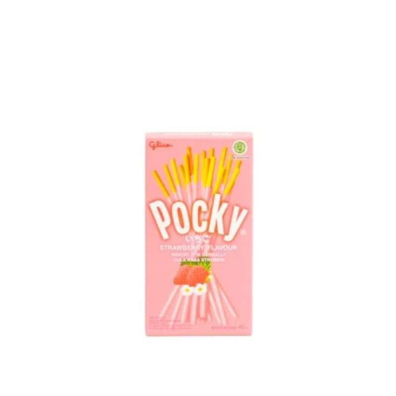 Pekanbaru Glico Pocky Strawberry Stick 45Gr Pak