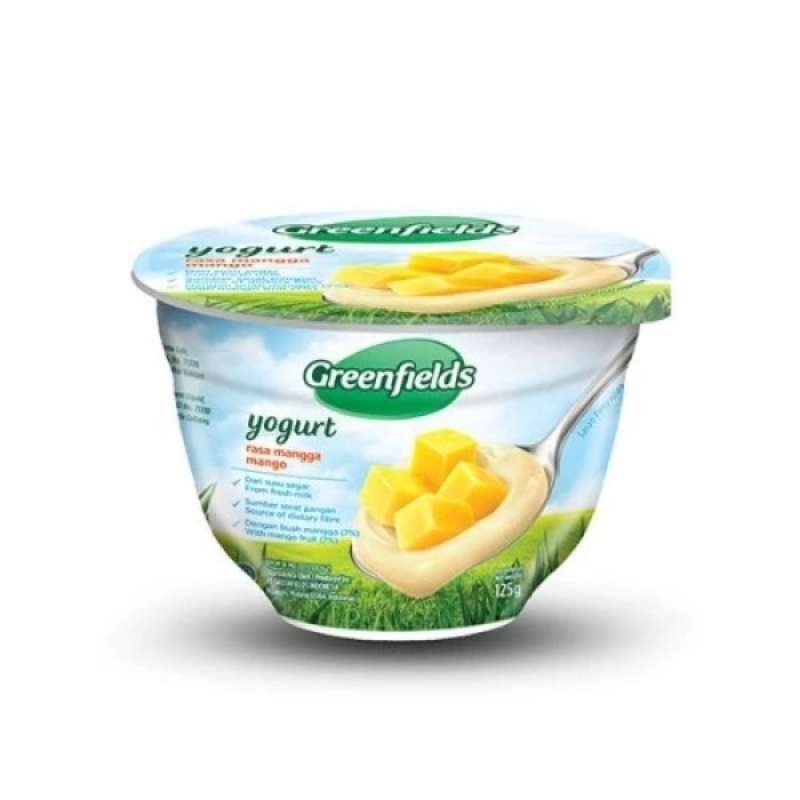 Pekanbaru Greenfields Yogurt Stirred Mango Peach [125 G]