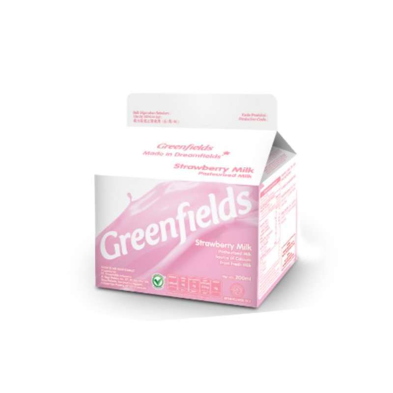 Pekanbaru Greenfields Fresh Milk Strawberry 200Ml