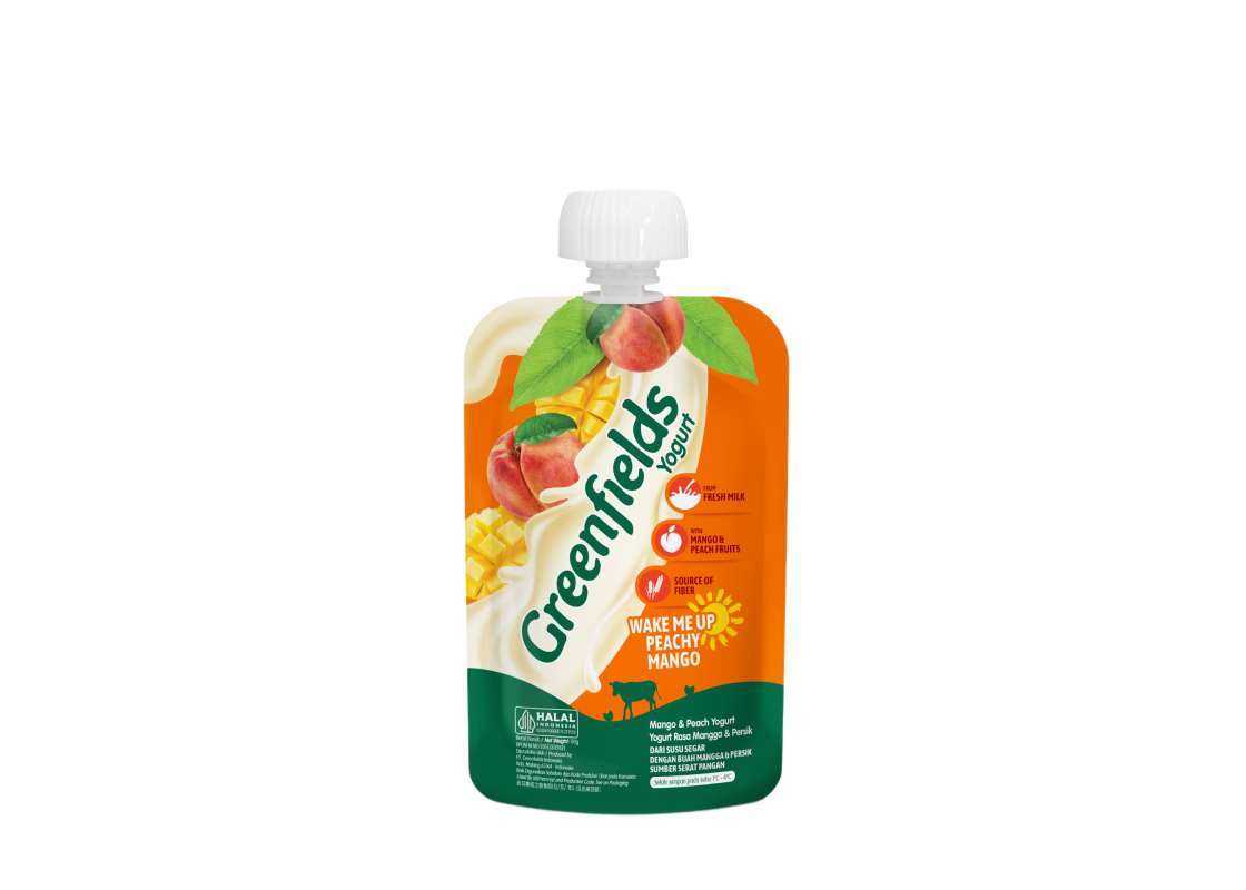 Pekanbaru Greenfields Ygrt Mango Peach Pouch 110Gr