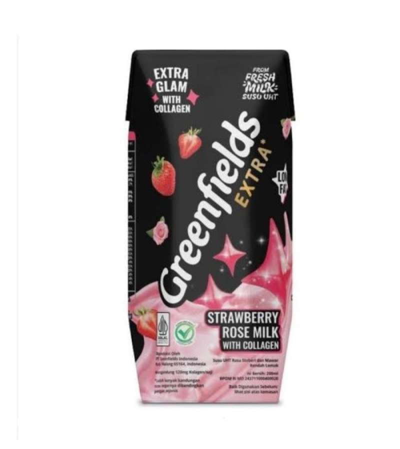 Pekanbaru Greenfields Uht Extra S/Berry Rose 200Ml