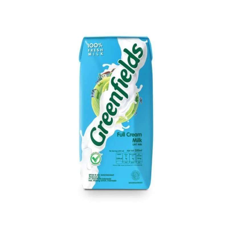 Pekanbaru Greenfields Uht Full Cream 200Ml Tta