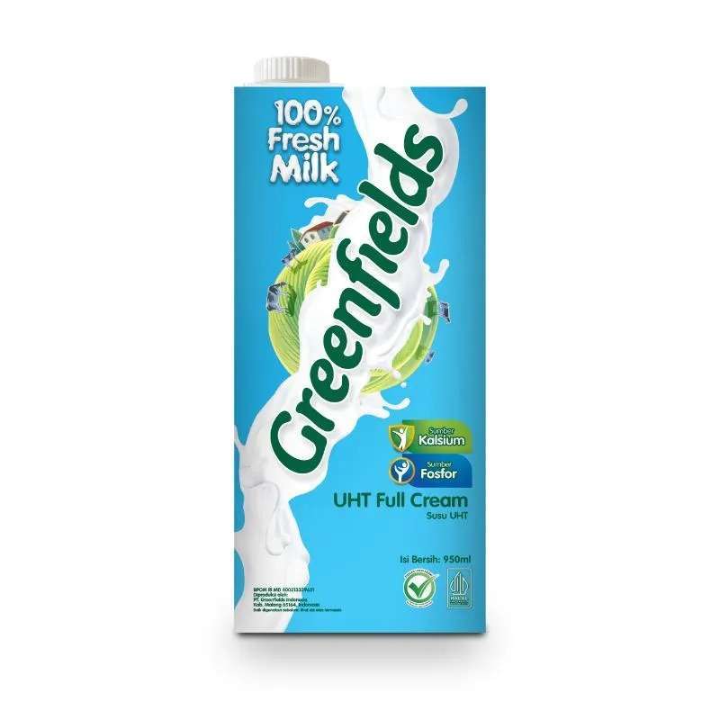 Pekanbaru Greenfields Uht Full Cream 950 Ml Tta